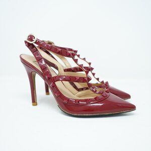 Valentino Rockstud Caged Patent Leather Pumps Size 35